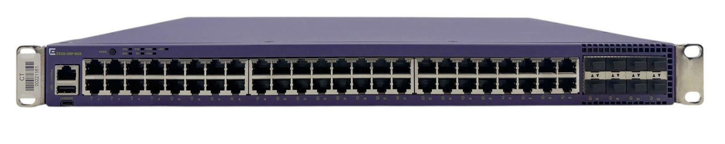 Extreme Networks 5320-48P-8XE 48-Port PoE+ 8x SFP Ethernet Switch - READ