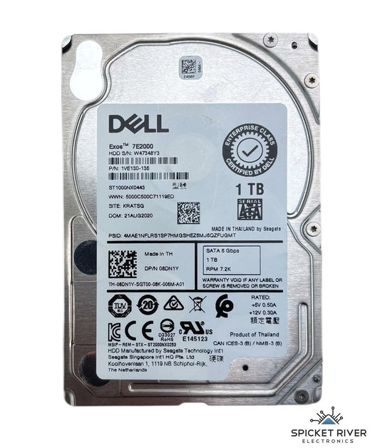 Lot of 6 - Dell Exos 7E2000 ST1000NX0443 1TB SATA 6Gbps 7.2K RPM 2.5" Hard Drive