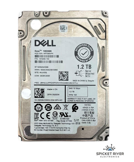 Lot of 2 - Dell Exos 10E2400 ST1200MM0099 1.2TB SAS 12 Gbps 10K RPM 2.5" HDD