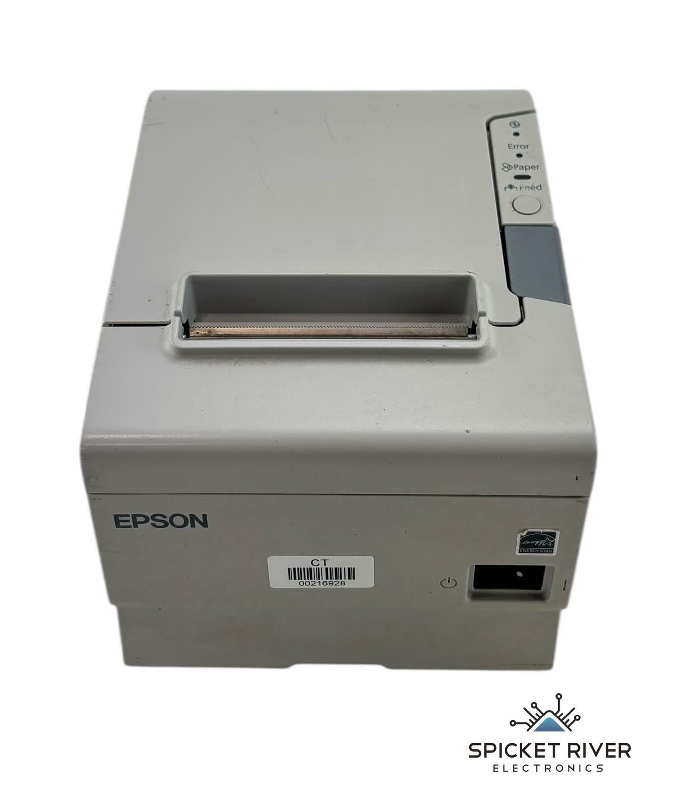 Epson M244A TM-T88V Thermal POS Receipt Printer Serial & USB-B - No AC - White
