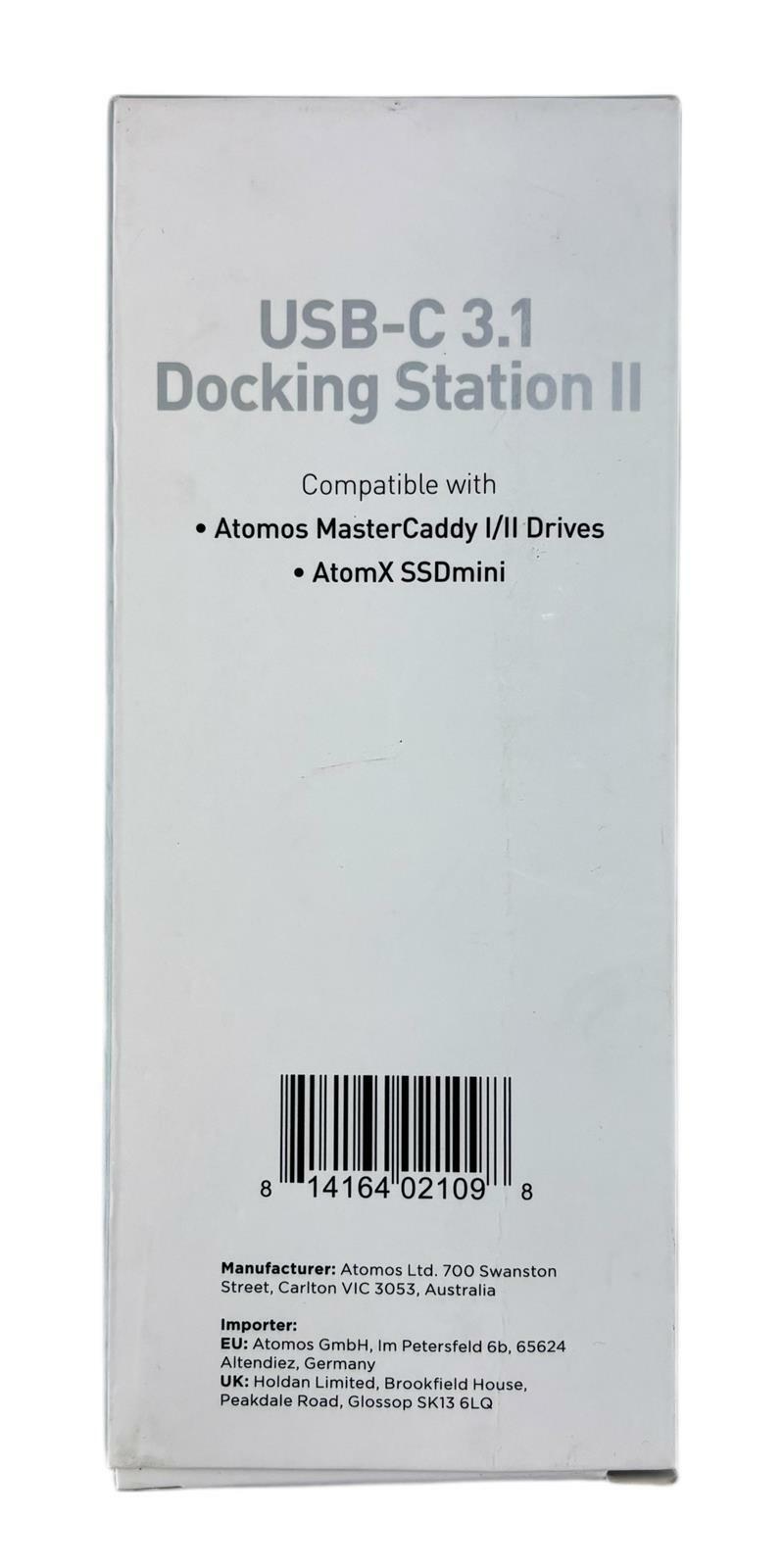 Atom X ATOMDCK004 USB-C 3.1 Docking Station II for Atomos MasterCaddy / SSDmini