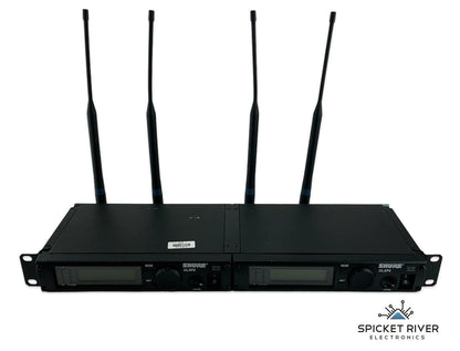 Lot of 2 - Rackmount Shure ULXP4 Pro Wireless Mic Receiver 662-698 MHz-M1 - READ