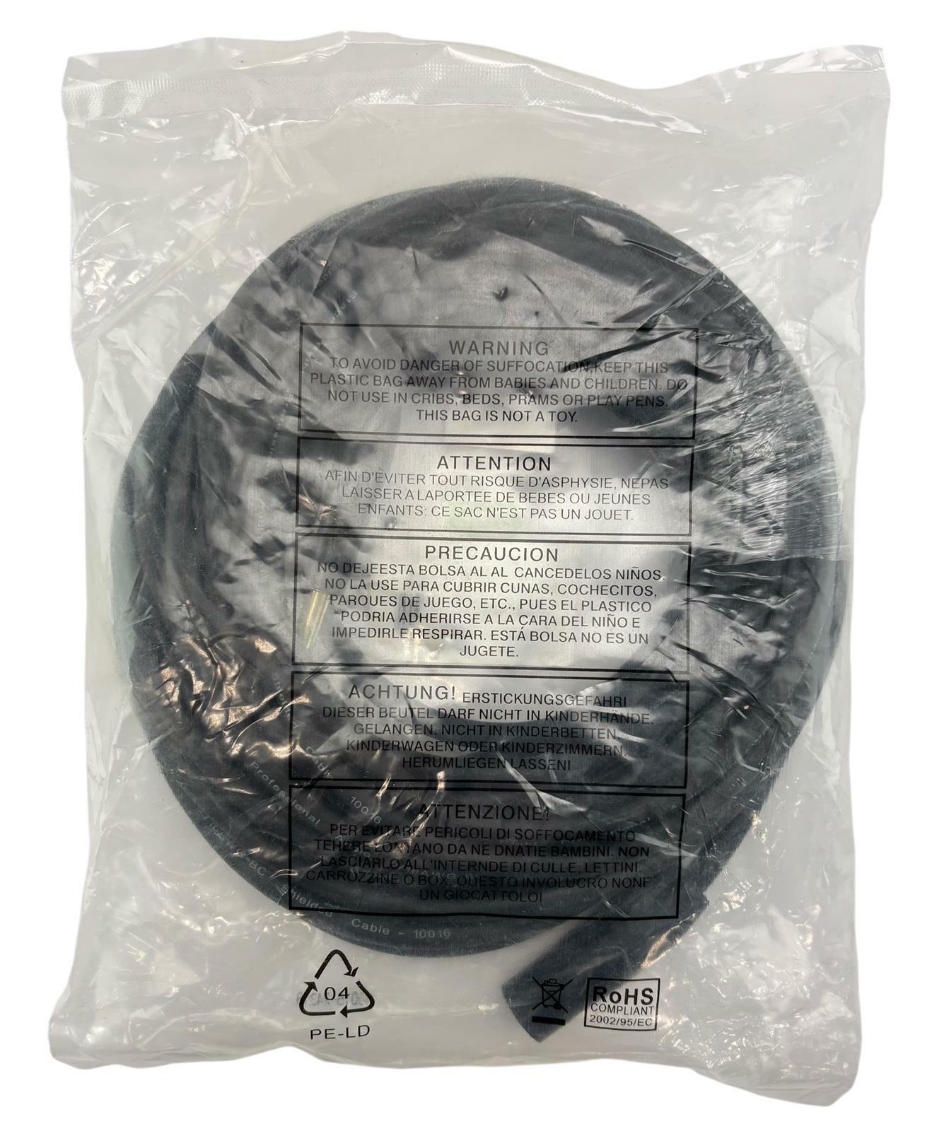 NEW Monoprice 35FT Stage Right XLR Male to 1/4" TRS Male 16AWG Audio Cable 18818