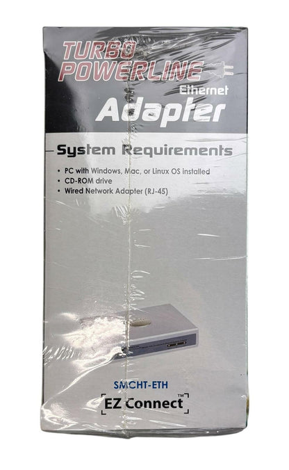 NEW - SMC Networks SMCHT-ETH Turbo Powerline EZ Connect Ethernet Adapter 85Mbps