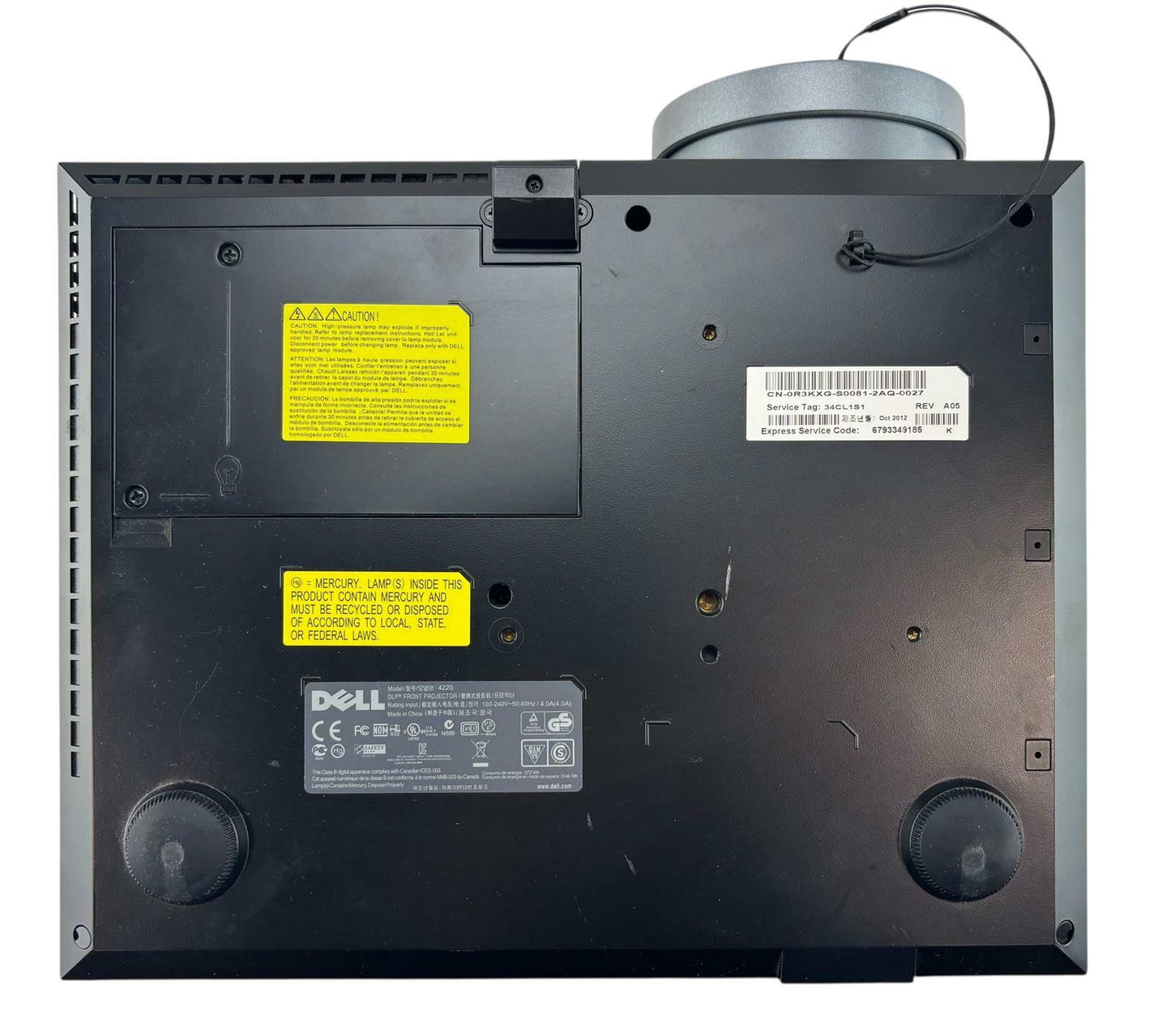 Dell 4220 DLP Front Projector Full HD 4100 Lumens - 1064 Lamp Hrs - READ