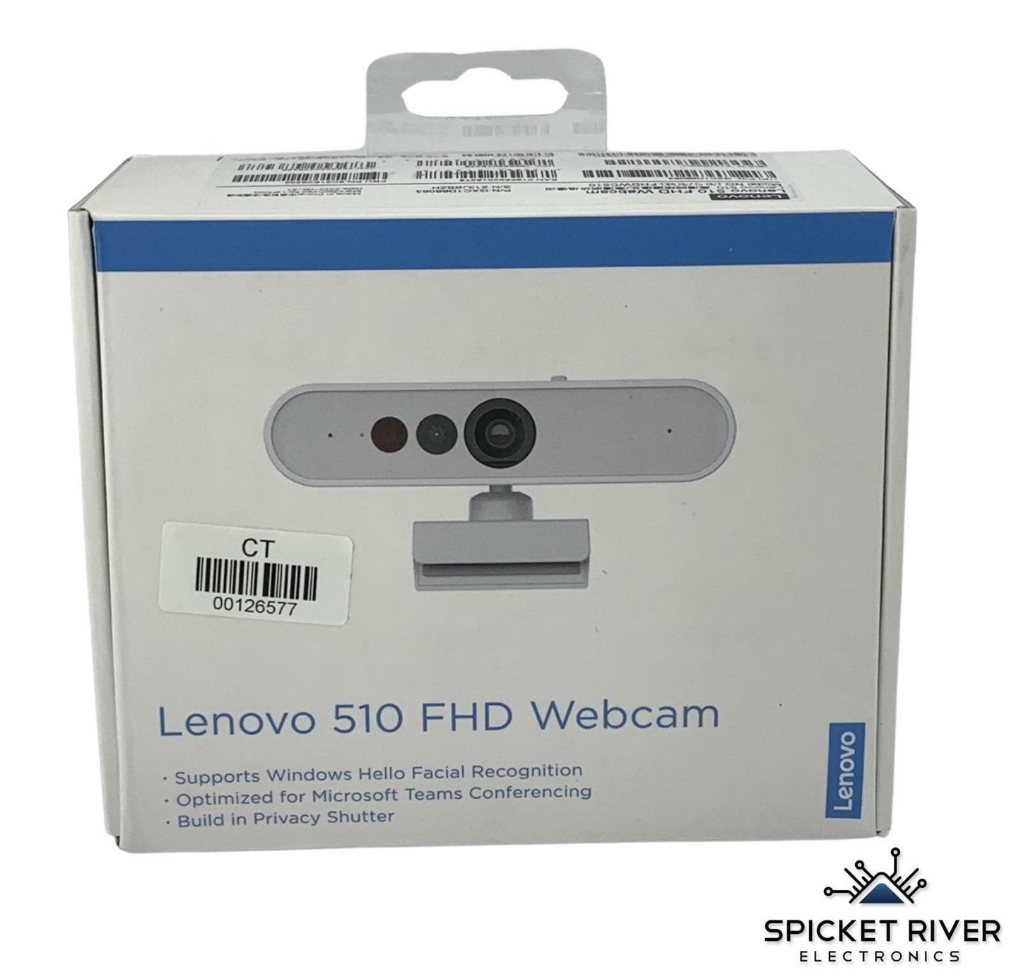 NEW - Lenovo 510 FHD Webcam FHDWC510 GXC1D66063 White