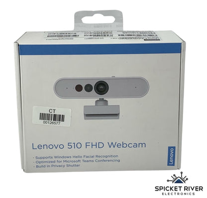 NEW - Lenovo 510 FHD Webcam FHDWC510 GXC1D66063 White