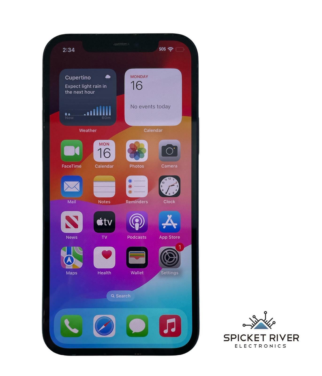 Apple iPhone 12 A2172 - 64GB - AT&T - Black iOS Smartphone - READ Battery