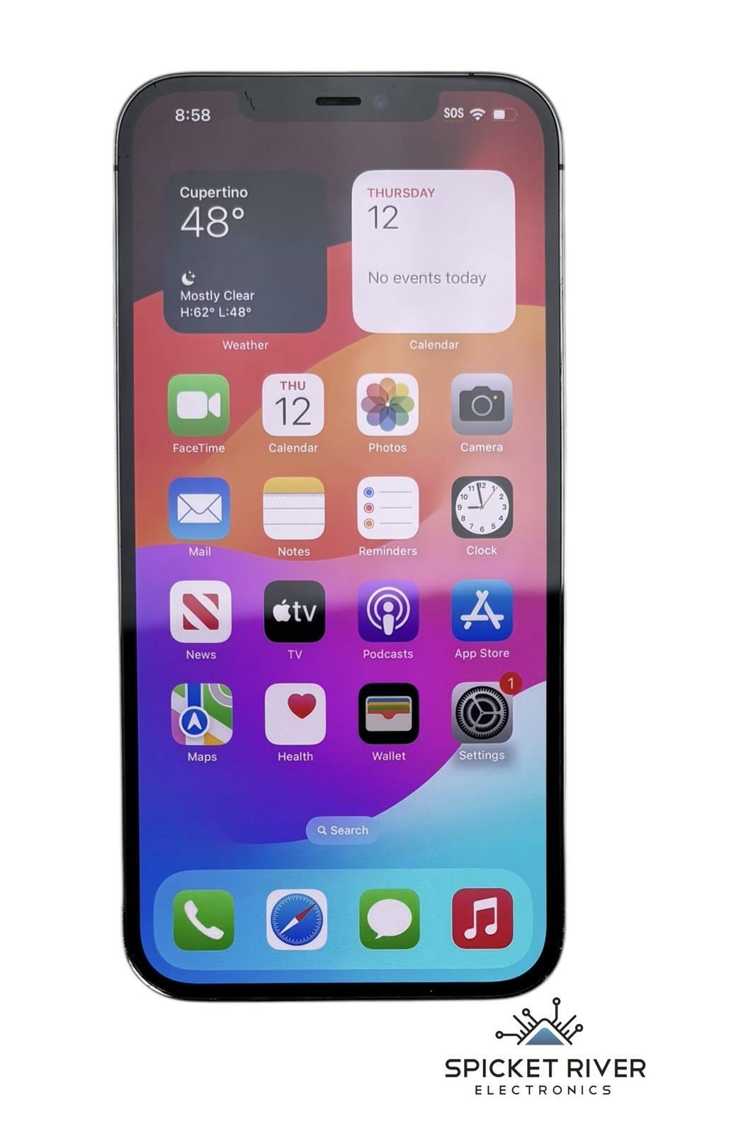 Apple iPhone 12 Pro Max A2342 - 256GB - AT&T - Graphite iOS Smartphone - READ