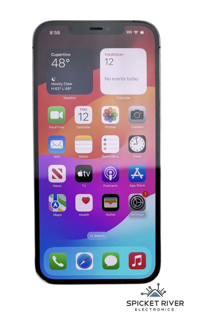 Apple iPhone 12 Pro Max A2342 - 256GB - AT&T - Graphite iOS Smartphone - READ