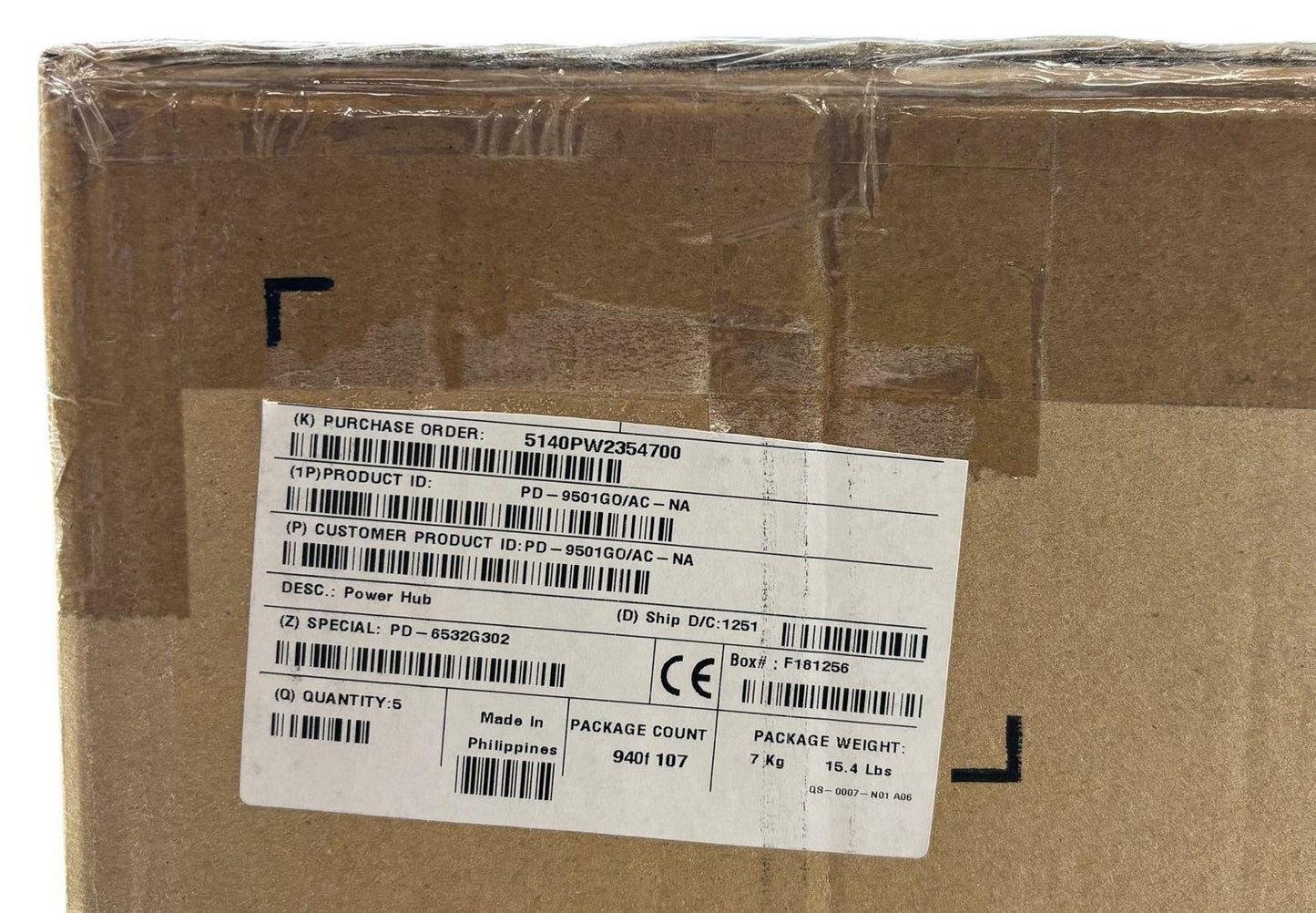 NEW - Lot of 5 - PowerDsine 9501GO 1-Port 802.3at Gigabit PoE Outdoor Midspan