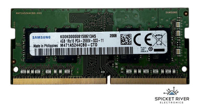 Lot of 2 - Samsung M471A5244CB0-CTD 4GB 1Rx16 PC4-2666V DDR4 SODIMM Laptop RAM