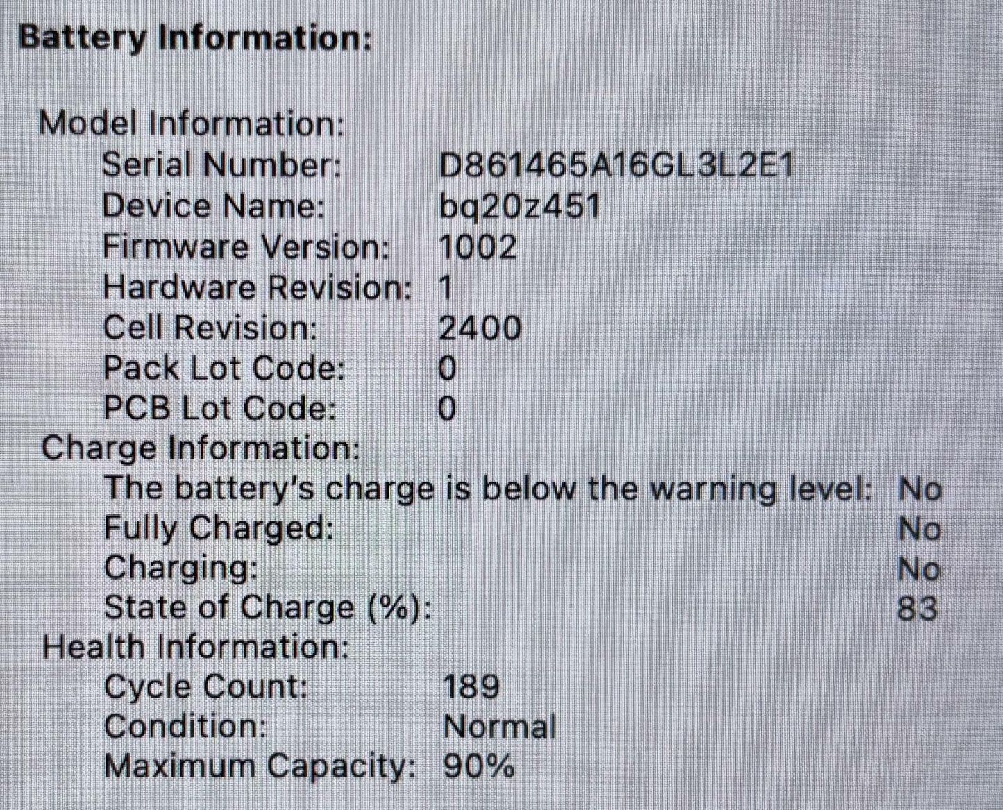 Apple MacBook Pro A2338 13" 2020 3.20GHz 8-Core M1 512GB SSD 16GB RAM #207290