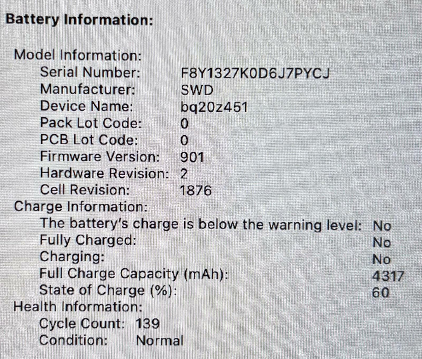 Apple MacBook Pro A2251 2020 13" Quad Core i7-1068NG7 512GB SSD 16GB RAM #214794
