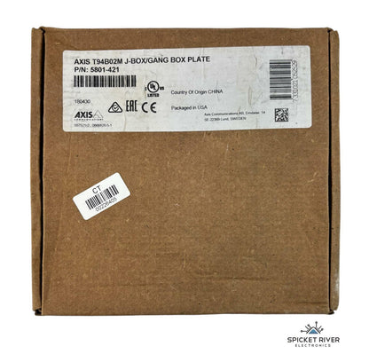 NEW - Axis Communications T94B02M J-Box/Gang Box Camera Junction Plate 5801-421