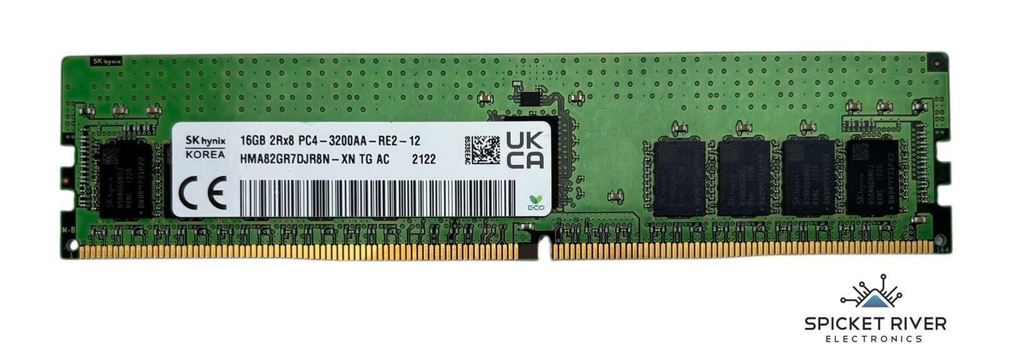 SK Hynix HMA82GR7DJR8N-XN 16GB 2Rx8 PC4-3200AA DDR4 ECC Server RAM Memory