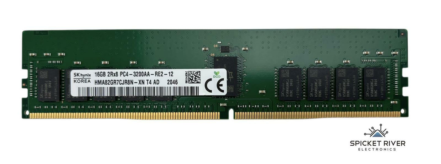 SK Hynix HMA82GR7CJR8N-XN 16GB 2Rx8 PC4-3200AA DDR4 ECC Server RAM Memory