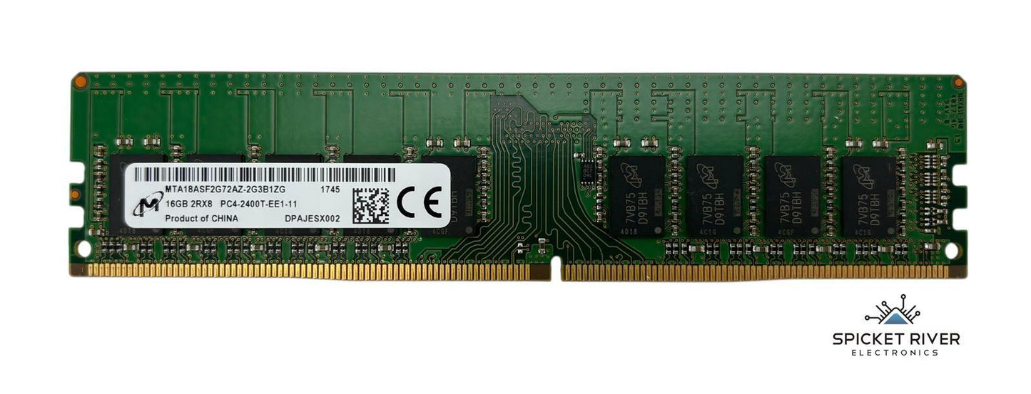Micron MTA18ASF2G72AZ-2G3B1ZG 16GB 2Rx8 PC4-2400T DDR4 ECC Server RAM