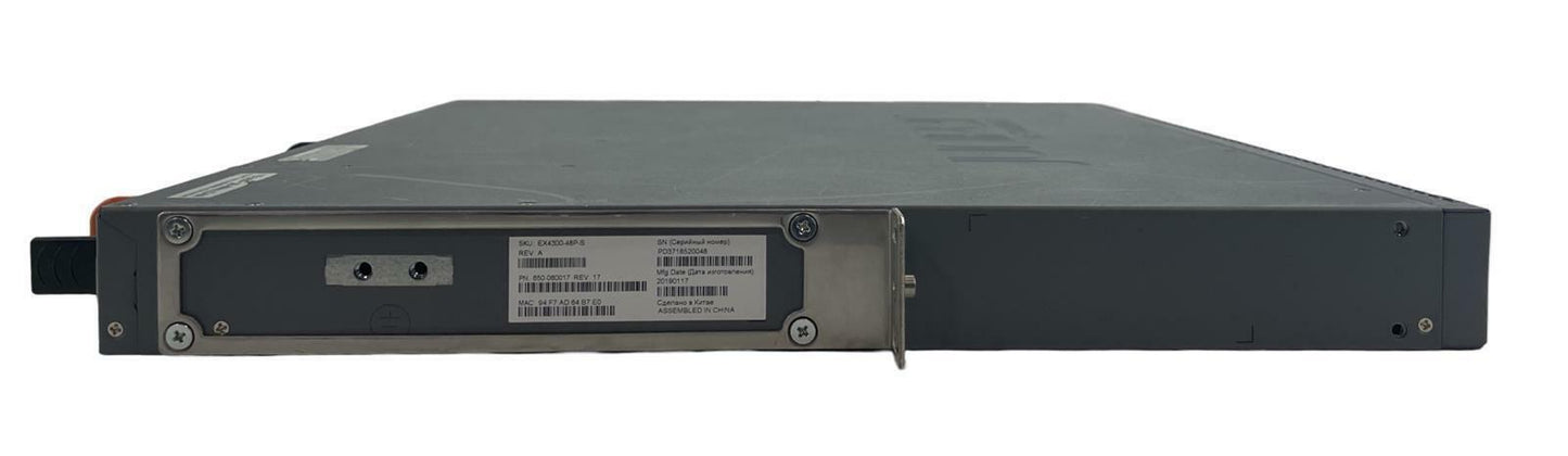 Juniper Networks EX4300-48P-S 48-Port Gigabit PoE+ Network Switch w/ 1x1100W PSU