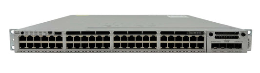 Cisco Catalyst WS-C3850-48F-L V04 48-Port PoE+ Network Switch w/ C3850-NM-2-10G