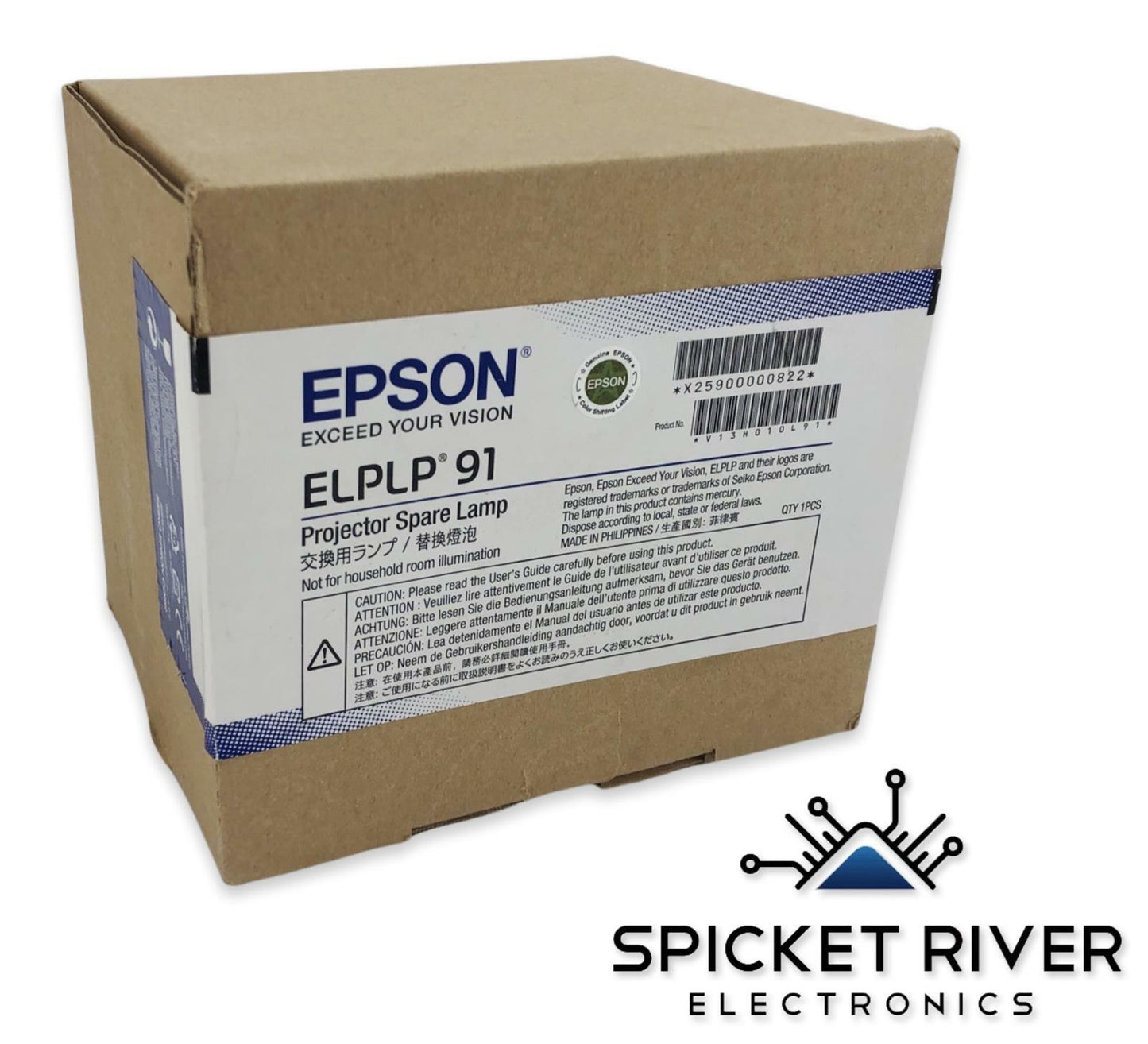 NEW - Genuine Epson ELPLP 91 Spare Projector Lamp V13H010L91