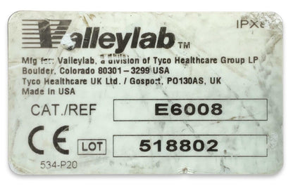 ValleyLab E6008 Monopolar ES Footswitch Control Pedal