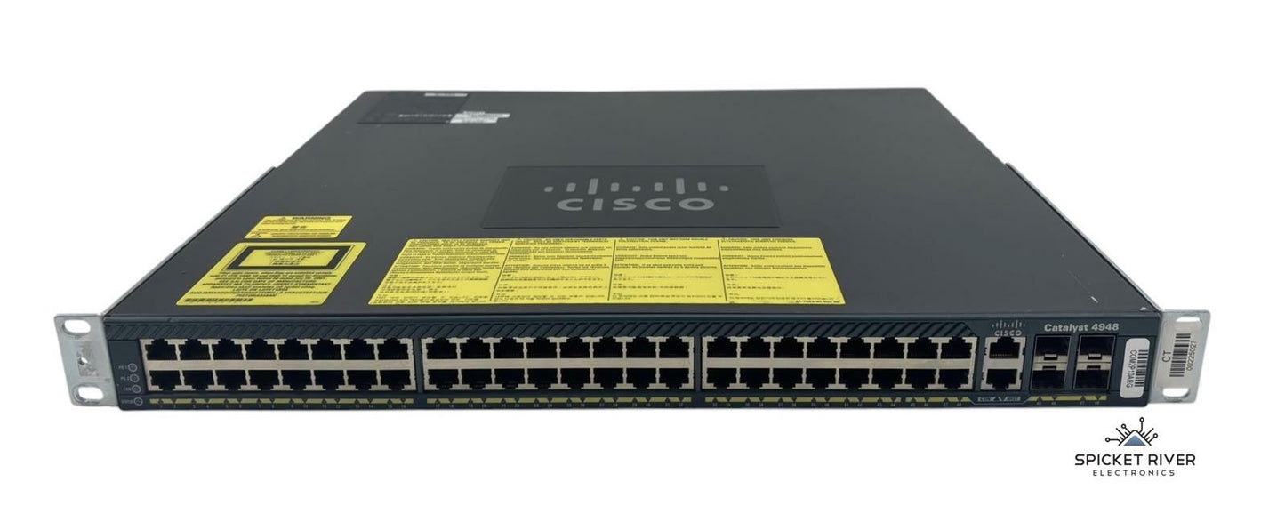 Cisco Catalyst 4948 48-Port Managed Gigabit Network Switch WS-C4948-S V10