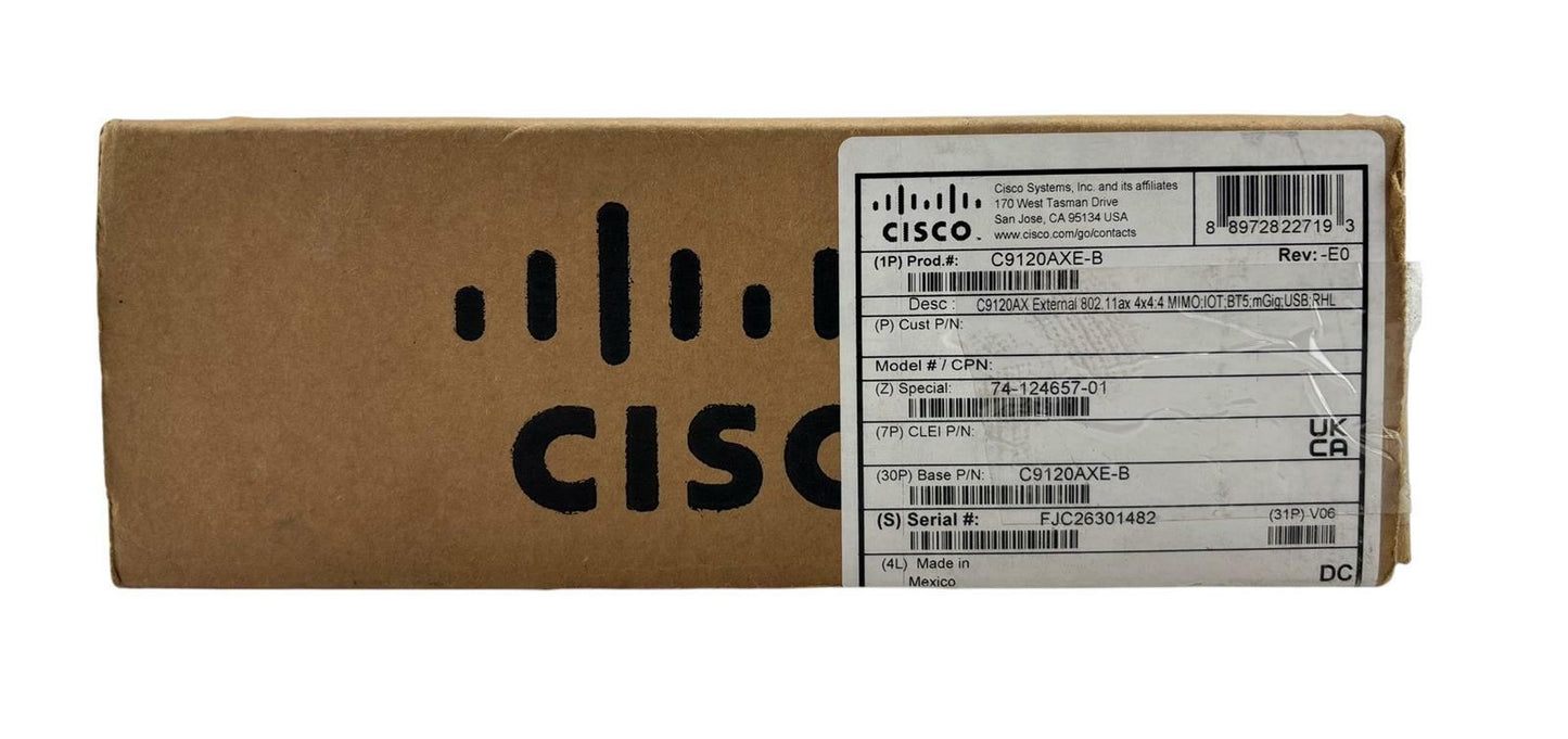 Cisco Catalyst C9120AXE-B WiFi 6 Wireless Access Point - No Antennas