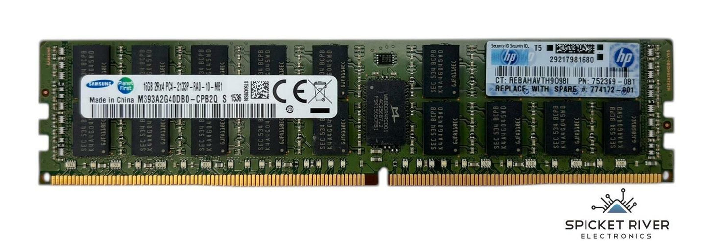 Lot of 4 - Samsung M393A2G40DB0-CPB2Q 16GB 2Rx4 PC4-2133P DDR4 ECC Server RAM
