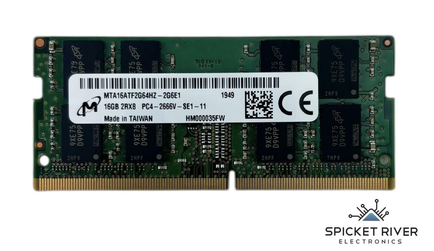 Micron MTA16ATF2G64HZ-2G6E1 16GB 2Rx8 PC4-2666V DDR4 SODIMM Laptop RAM