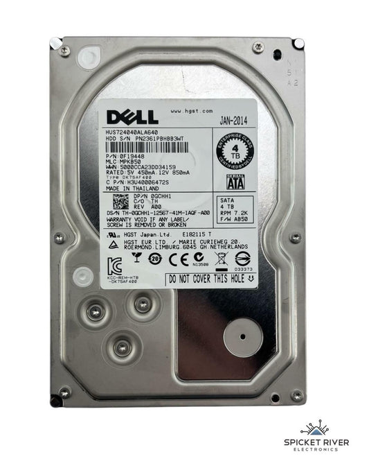 Dell HGST HUS724040ALA640 4TB SATA 6Gb/s 7.2K RPM 3.5" Enterprise Hard Drive HDD