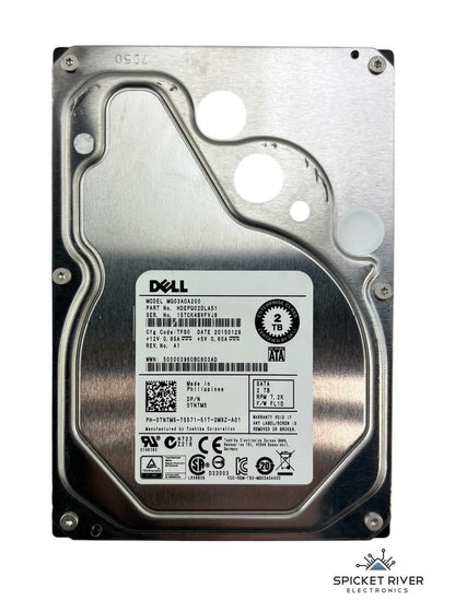 Dell MG03ACA200 HDEPQ02DLA51 2TB SATA 6Gb/s 7.2K RPM 3.5" Enterprise Hard Drive