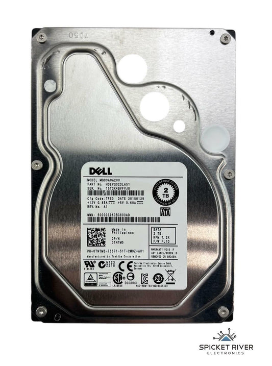 Dell MG03ACA200 HDEPQ02DLA51 2TB SATA 6Gb/s 7.2K RPM 3.5" Enterprise Hard Drive