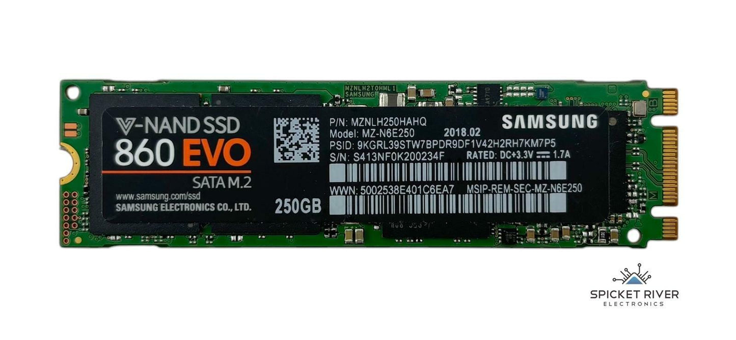 Samsung 860 EVO MZ-N6E250 250GB M.2 SATA 2280 6Gb/s SSD Solid State Drive