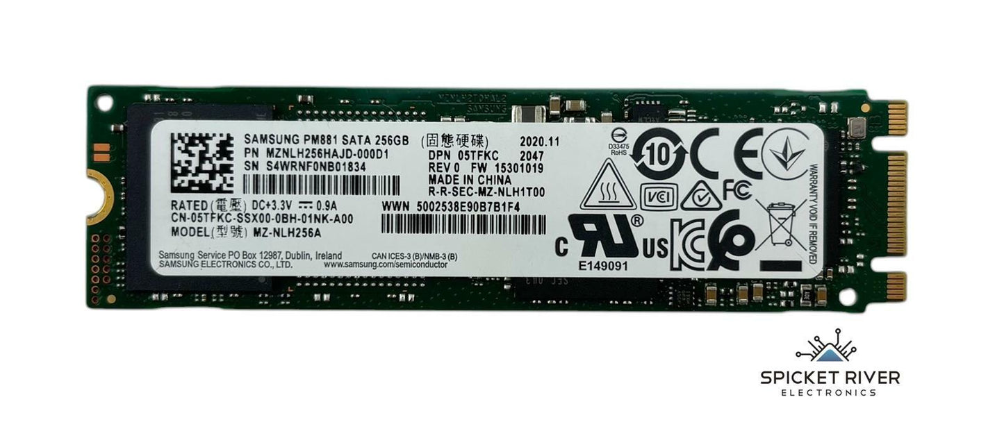 Samsung PM881 MZ-NLH256A 256GB M.2 2280 SATA SSD Solid State Drive