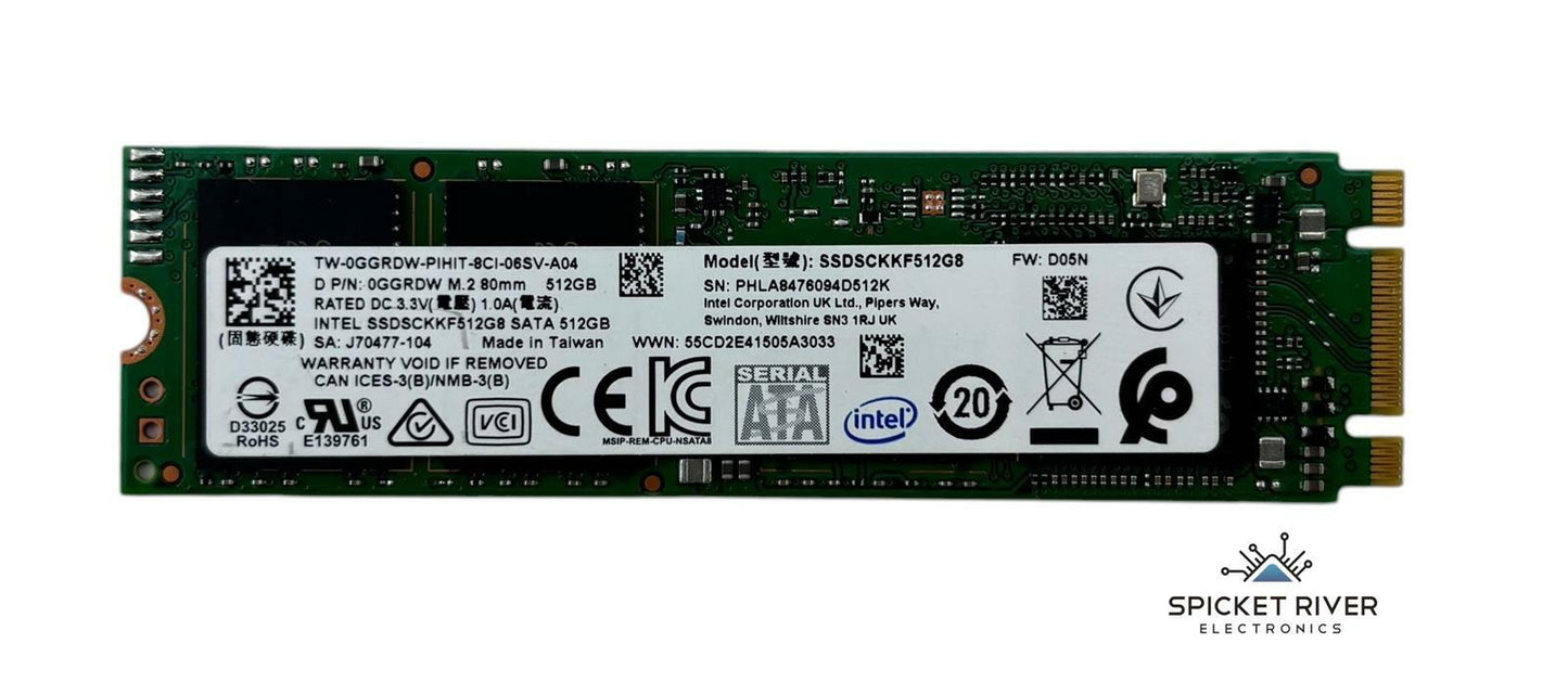 Intel SSDSCKKF512G8 512GB M.2 SATA 2280 Internal SSD Solid State Drive