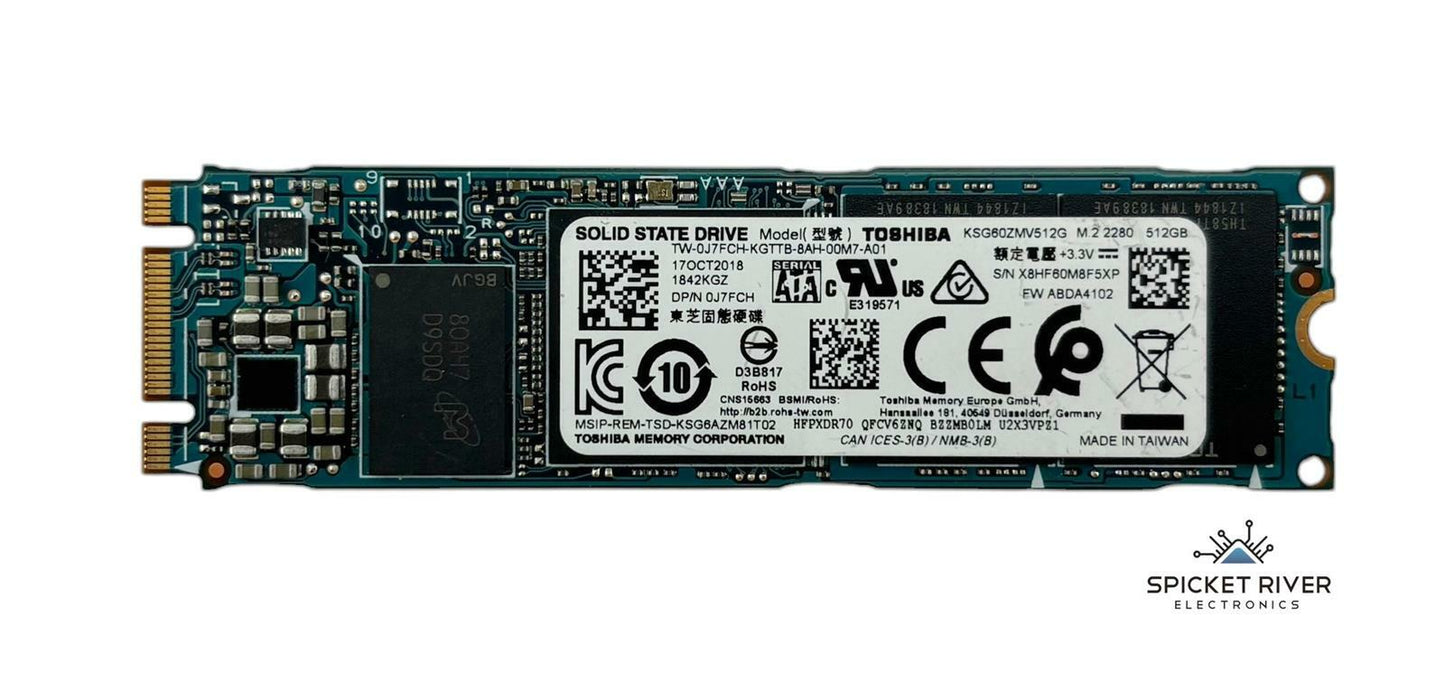 Toshiba KSG60ZMV512G 512GB M.2 SATA 2280 SSD Solid State Drive