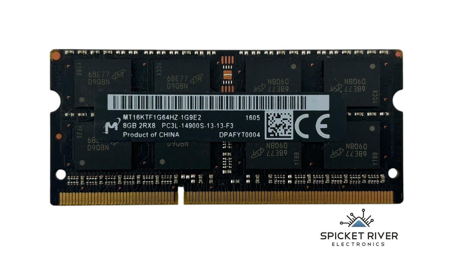 Lot of 4 - Micron MT16KTF1G64HZ-1G9E2 8GB 2Rx8 PC3L-14900S DDR3 SODIMM RAM