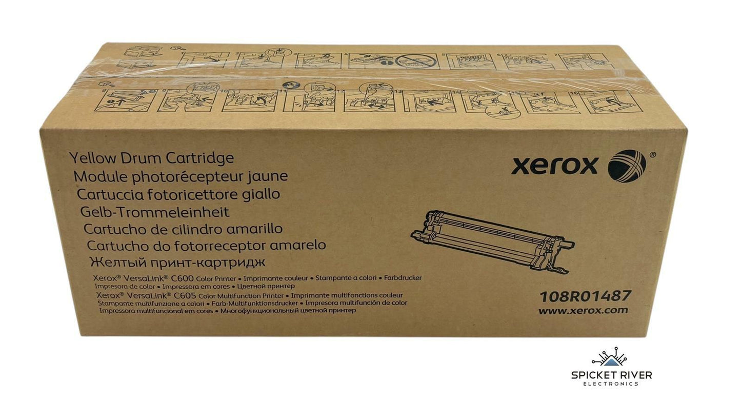 NEW - Genuine Xerox VersaLink C600/C605 Yellow Drum Cartridge 108R01487