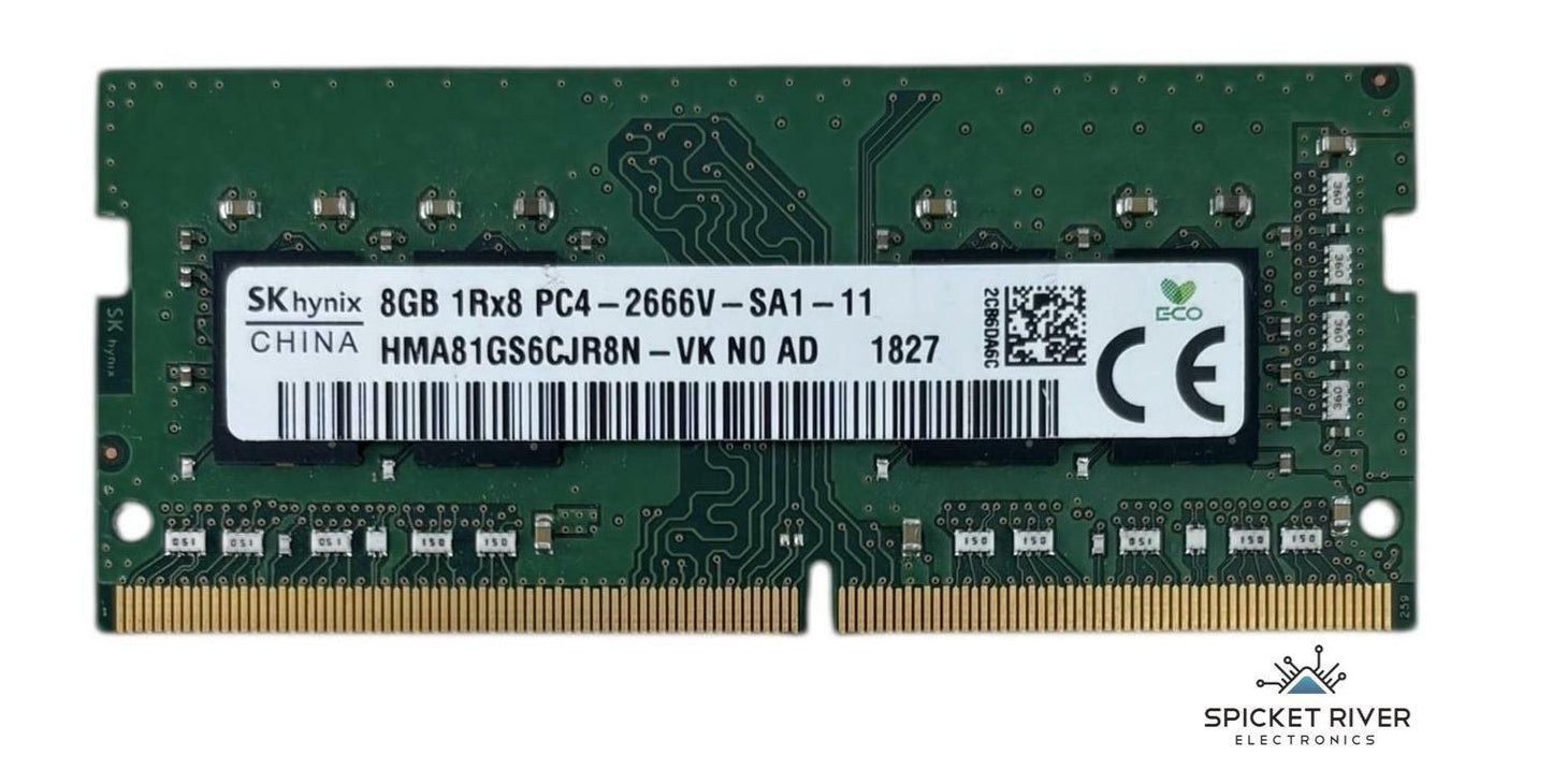 SK Hynix HMA81GS6CJR8N-VK 8GB 1Rx8 PC4-2666V DDR4 SODIMM RAM Module