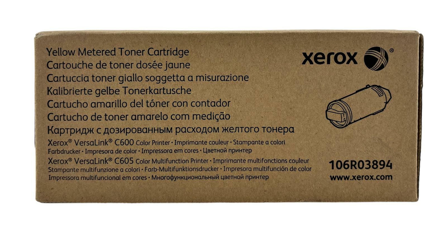 NEW - Genuine Xerox CT202861 VersaLink Yellow Metered Toner Cartridge 106R03894