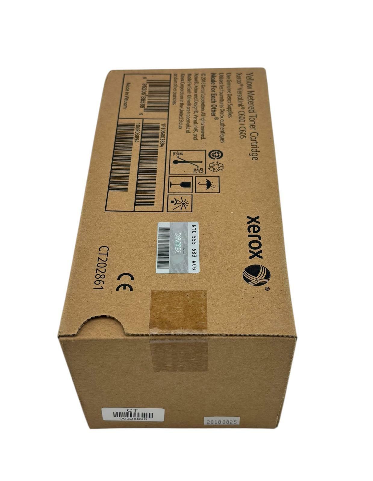 NEW - Genuine Xerox CT202861 VersaLink Yellow Metered Toner Cartridge 106R03894