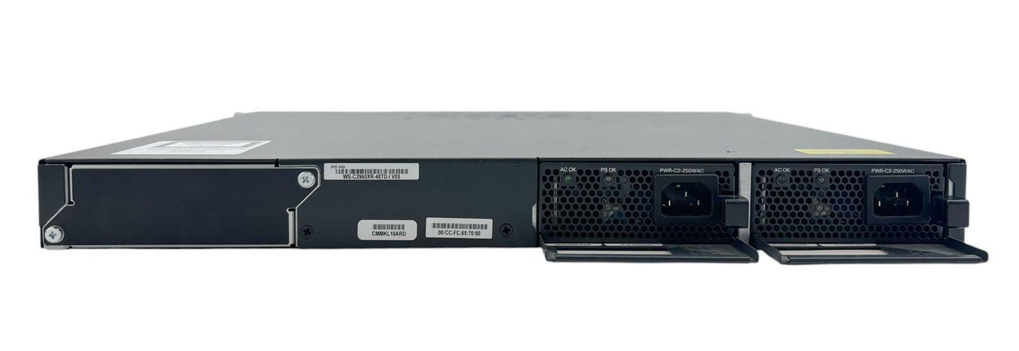 Cisco Catalyst WS-C2960XR-48TD-I V05 48-Port Gigabit Network Switch