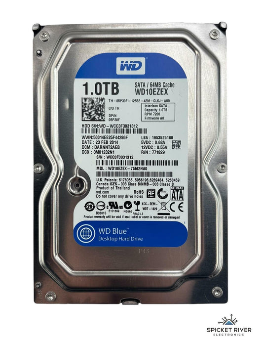 Western Digital Blue WD10EZEX 1TB SATA 64MB Cache 3.5" Internal Hard Drive HDD