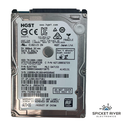 HGST HTS721010A9E630 1TB SATA 6.0Gbps 7.2K RPM 2.5" HDD Hard Drive