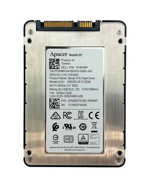 Apacer SM230-25 512GB SATA 6Gb/s 2.5" Internal SSD APS25KZ7512G-1BTMWT Drive
