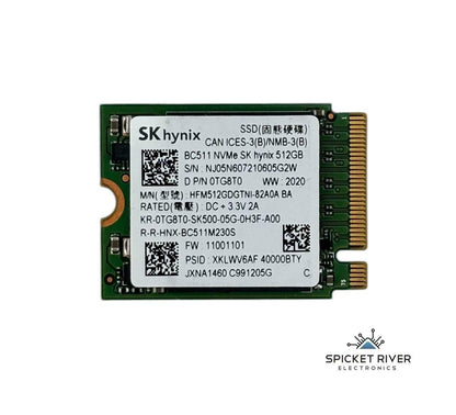 SK Hynix BC511 HFM512GDGTNI-82A0A 512GB M.2 2230 NVMe SSD Solid State Drive