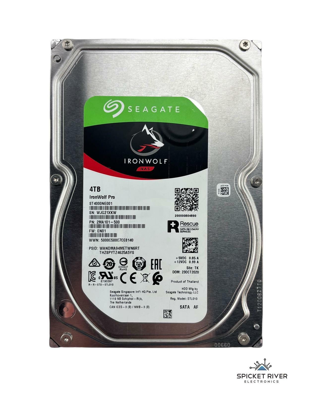 Seagate IronWolf Pro ST4000NE001 4TB SATA 7.2K RPM 3.5" NAS HDD Hard Drive
