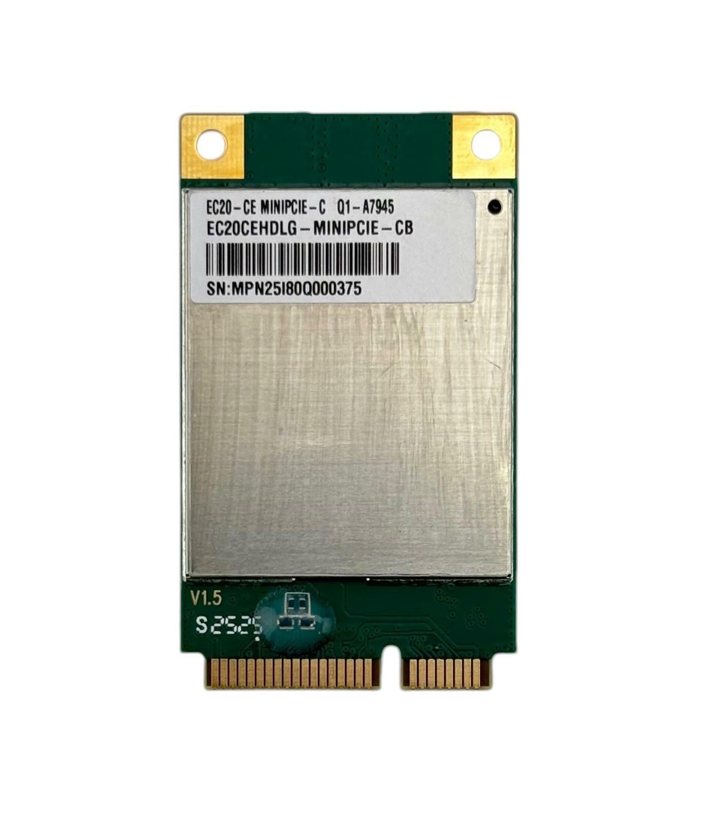 Lot of 3 - Quectel EC20-CE Mini PCIe 4G LTE Module Card EC20CEHDLG-MINIPCIE-CB