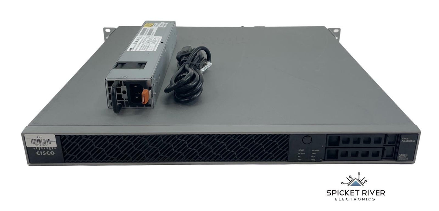Cisco ASA 5545-X Adaptive Firewall Security Appliance 1x PSU 2x 128GB SSD